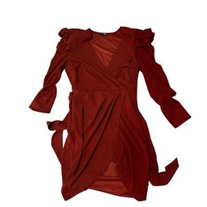 Fashion Nova Demure Vix Wrap Dress 2X